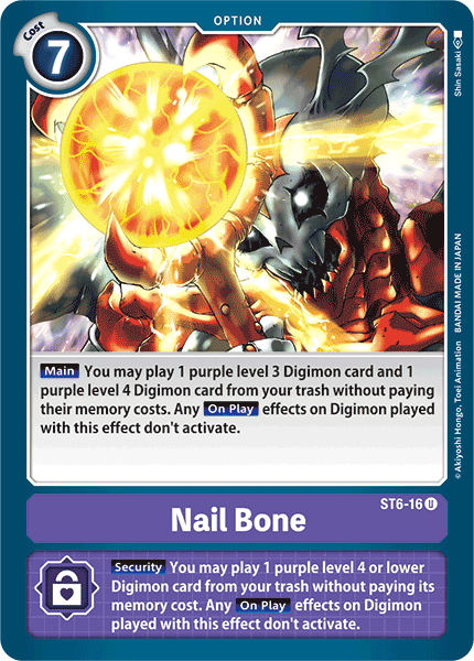 ST6-16UC Nail Bone - Volution Cards and Collectables