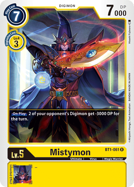 BT1-061R Mistymon - Volution Cards and Collectables