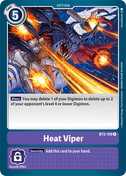 BT2-109C Heat Viper - Volution Cards and Collectables