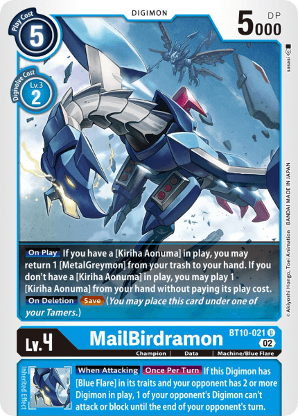 BT10-021UC MailBirdamon - Volution Cards and Collectables