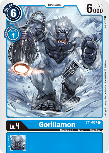 BT1-037C Gorillamon - Volution Cards and Collectables