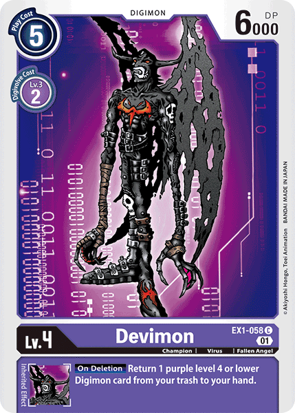 EX1-058C Devimon - Volution Cards and Collectables