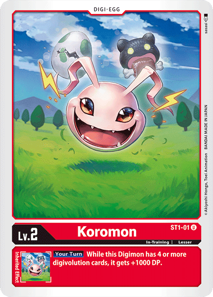 ST1-01UC Koromon - Volution Cards and Collectables