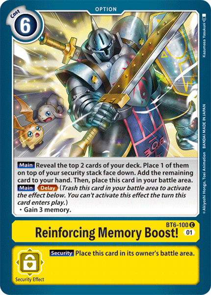 BT6-100C Reinforcing Memory Boost! - Volution Cards and Collectables