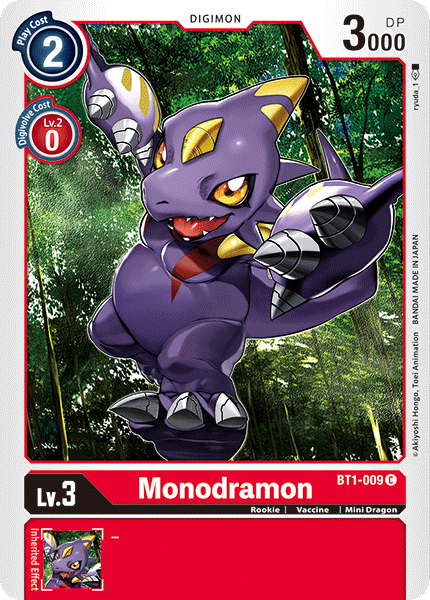 BT1-009C Monodramon - Volution Cards and Collectables