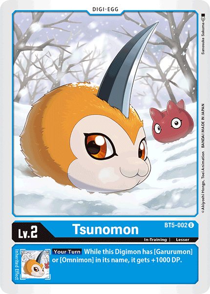 BT5-002UC Tsunomon - Volution Cards and Collectables