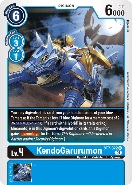 BT7-022C KendoGarurumon - Volution Cards and Collectables