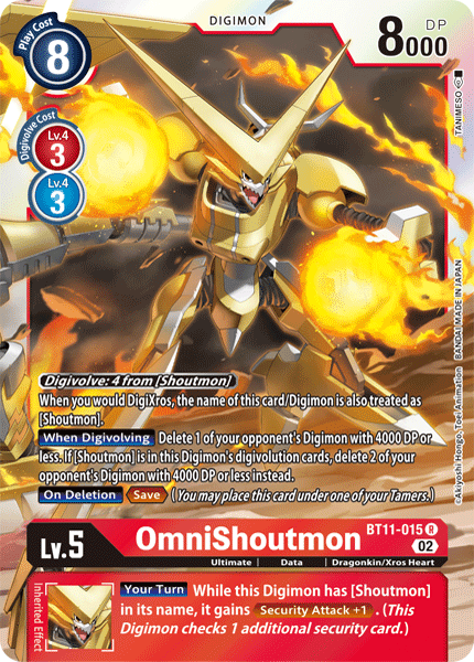 BT11-015R OmniShoutmon - Volution Cards and Collectables