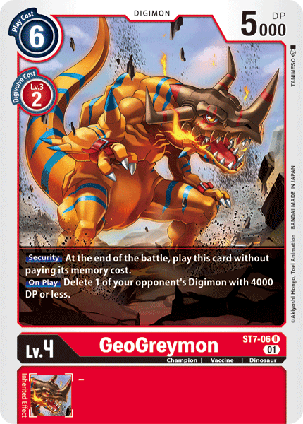 ST7-06UC GeoGreymon - Volution Cards and Collectables