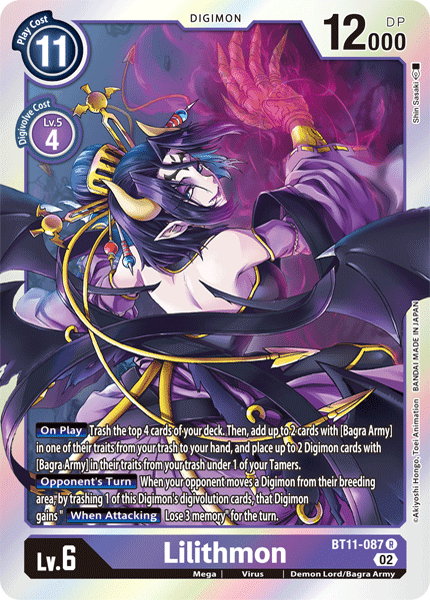 BT11-087R Lilithmon - Volution Cards and Collectables