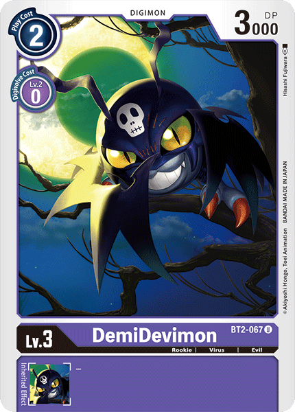 BT2-067UC DemiDevimon - Volution Cards and Collectables