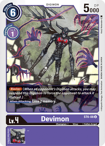 ST6-08UC Devimon - Volution Cards and Collectables