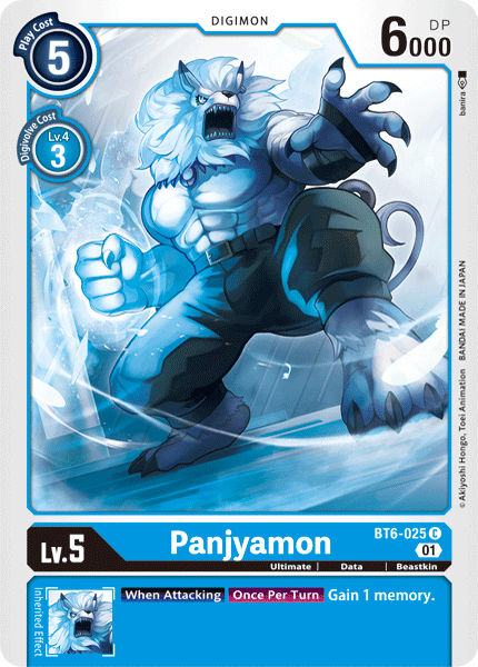 BT6-025C Panjyamon - Volution Cards and Collectables