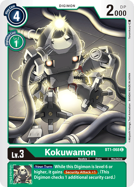 BT1-068C Kokuwamon - Volution Cards and Collectables