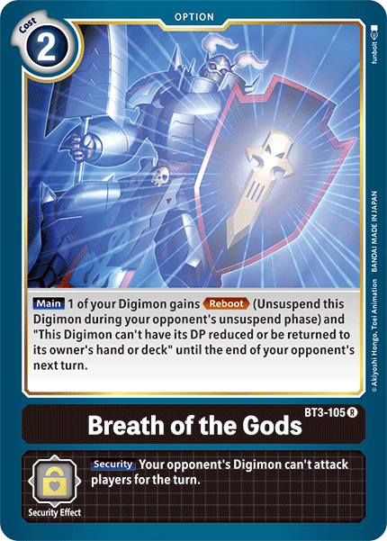 BT3-105R Breath of the Gods - Volution Cards and Collectables