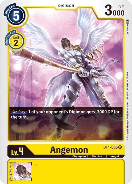 BT1-055R Angemon - Volution Cards and Collectables