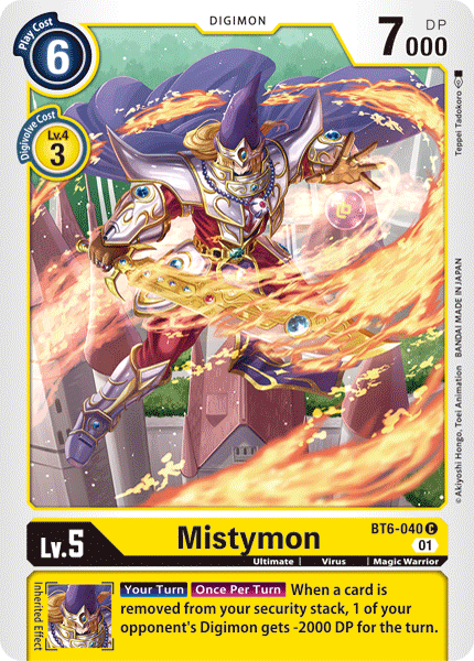 BT6-040C Mistymon - Volution Cards and Collectables