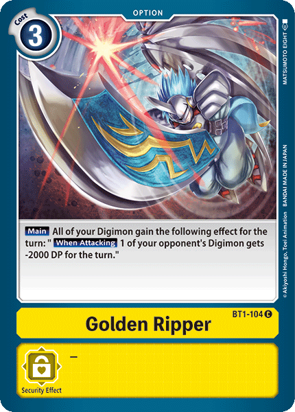 BT1-104C Golden Ripper - Volution Cards and Collectables