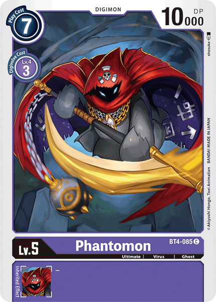 BT4-085C Phantomon - Volution Cards and Collectables