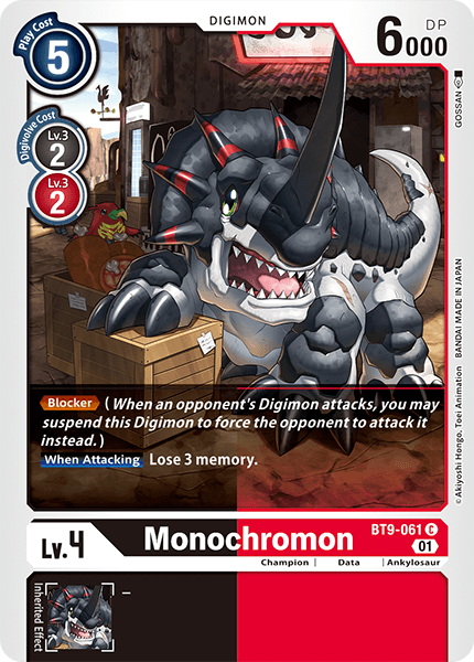 BT9-061C Monochromon - Volution Cards and Collectables