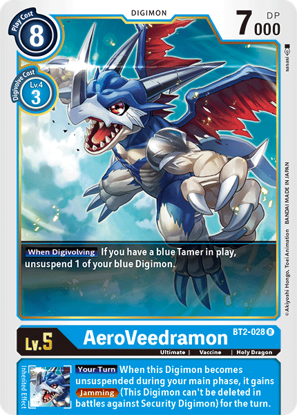 BT2-028R AeroVeedramon - Volution Cards and Collectables