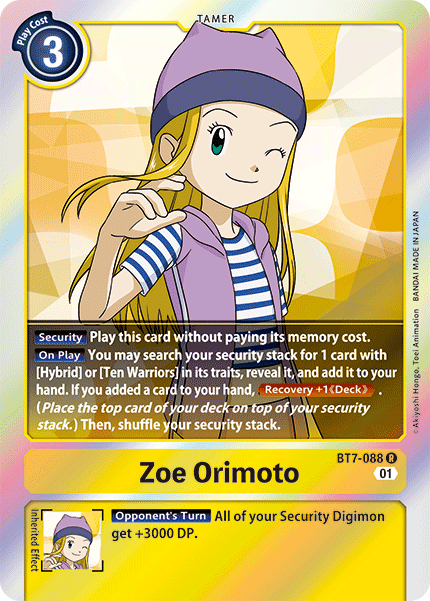 BT7-088R Zoe Orimoto - Volution Cards and Collectables