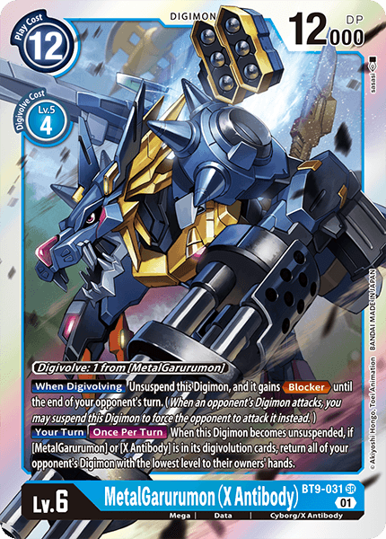 BT9-031SR MetalGarurumon (X Antibody) - Volution Cards and Collectables