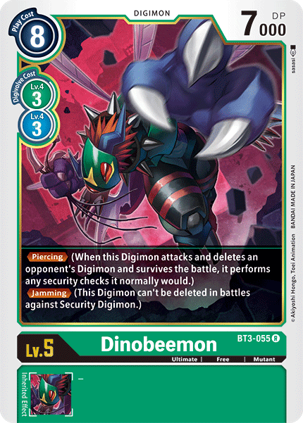 BT3-055R DinoBeemon - Volution Cards and Collectables