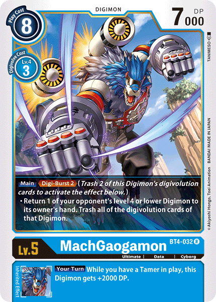 BT4-032R MachGaogamon - Volution Cards and Collectables