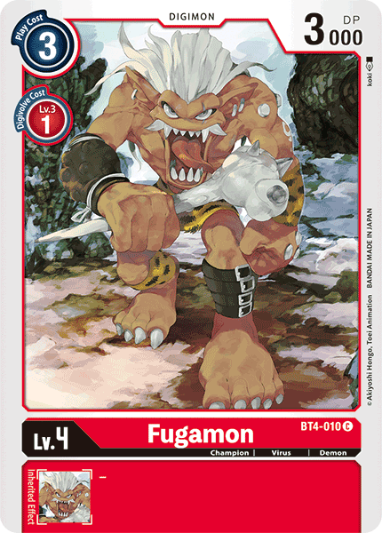 BT4-010C Fugamon - Volution Cards and Collectables