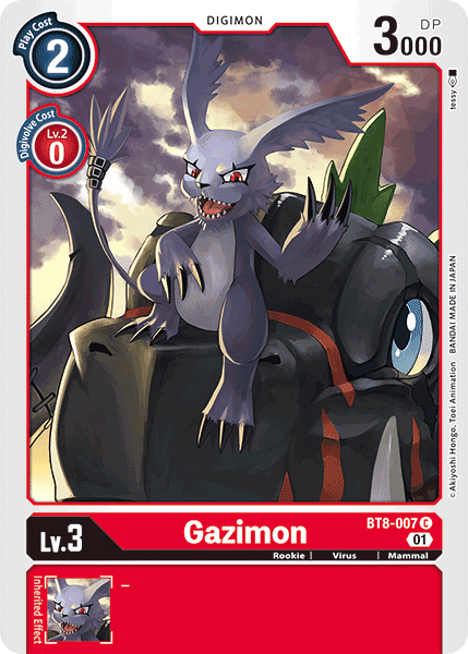 BT8-007C Gazimon - Volution Cards and Collectables