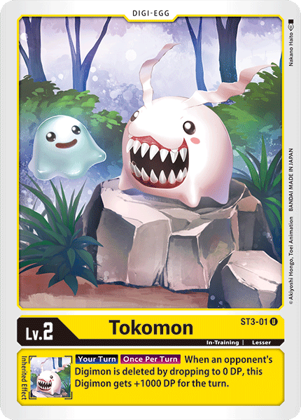 ST3-01UC Tokomon - Volution Cards and Collectables