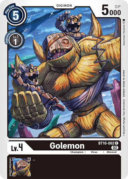 BT10-062C Golemon - Volution Cards and Collectables