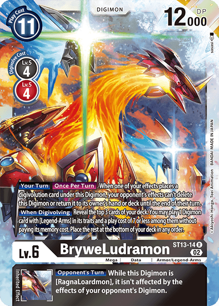 ST13-14R BryweLudramon - Volution Cards and Collectables