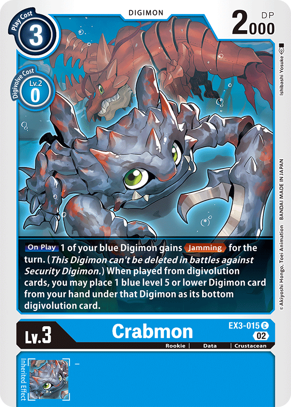 EX3-015C Crabmon - Volution Cards and Collectables