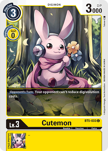 BT5-033C Cutemon - Volution Cards and Collectables