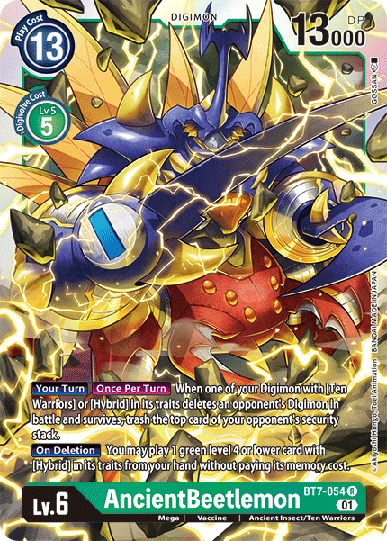 BT7-054R AncientBeetlemon - Volution Cards and Collectables