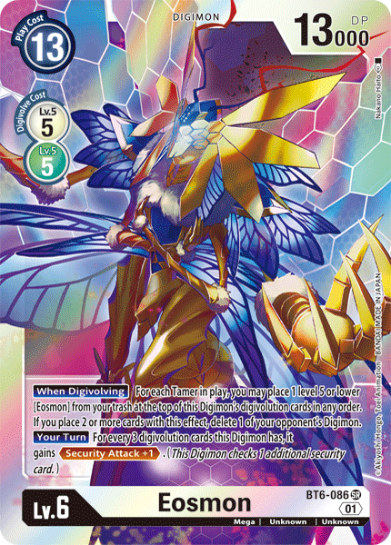 BT6-086SR Eosmon - Volution Cards and Collectables