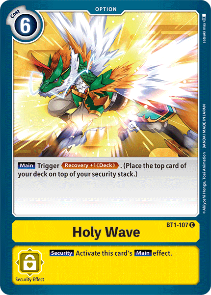 BT1-107C Holy Wave - Volution Cards and Collectables