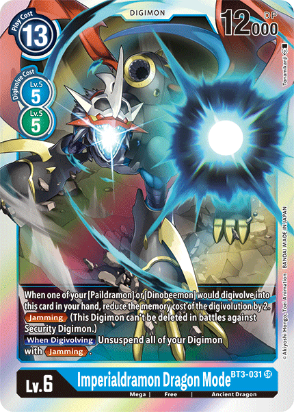 BT3-031SR Imperialdramon Dragon Mode - Volution Cards and Collectables