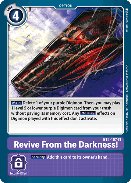 BT5-107UC Revive From the Darkness! - Volution Cards and Collectables