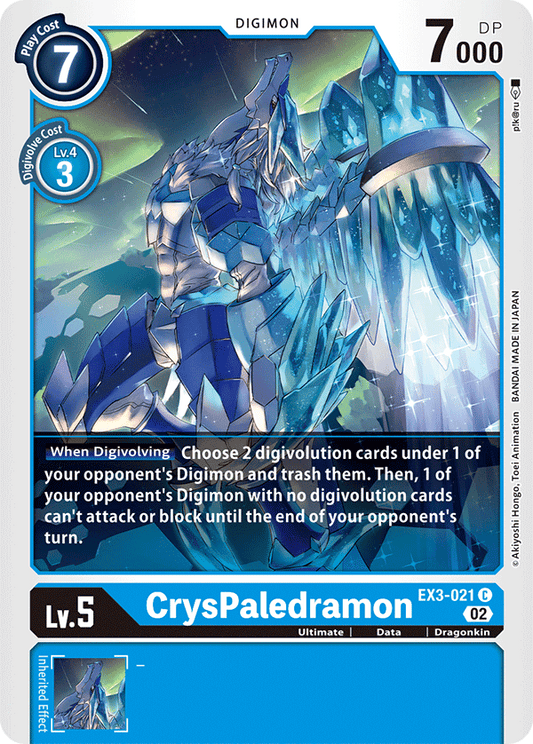 EX3-021C CrysPaledramon - Volution Cards and Collectables