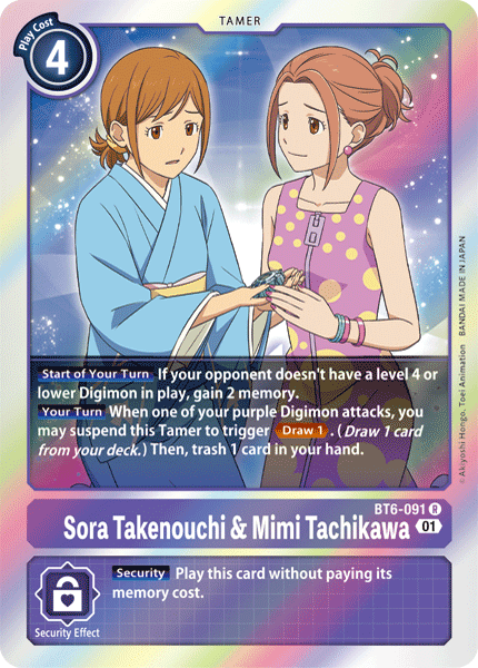 BT6-091R Sora Takenouchi & Mimi Tachikawa - Volution Cards and Collectables