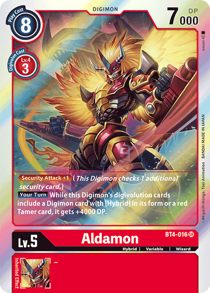 BT4-016SR Aldamon - Volution Cards and Collectables