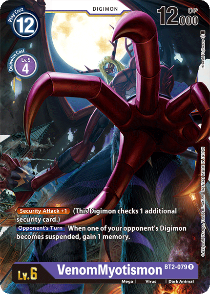 BT2-079R VenomMyotismon - Volution Cards and Collectables