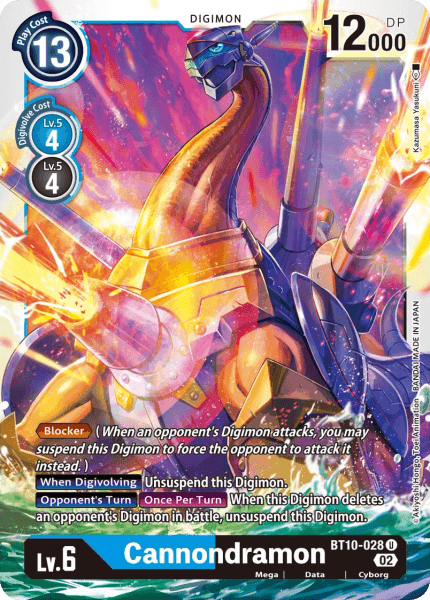 BT10-028UC Cannondramon - Volution Cards and Collectables