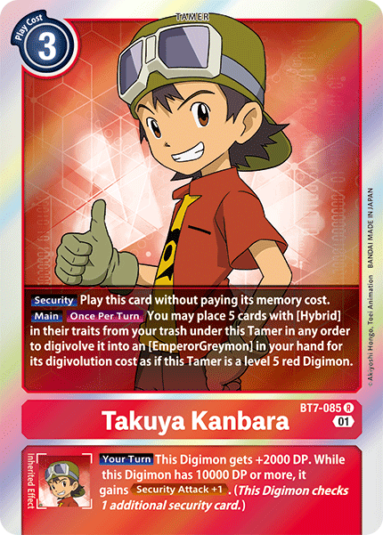 BT7-085R Takuya Kanbara - Volution Cards and Collectables