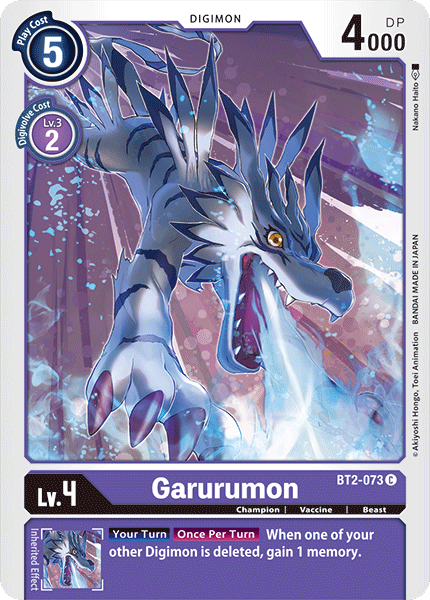 BT2-073C Garurumon - Volution Cards and Collectables