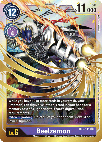 BT2-111SEC Beelzemon - Volution Cards and Collectables