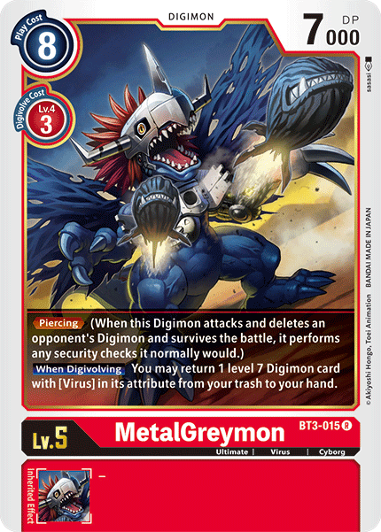 BT3-015R MetalGreymon - Volution Cards and Collectables